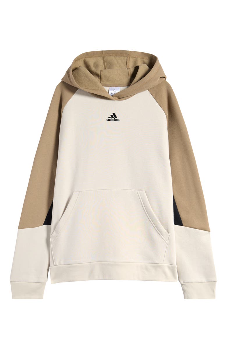 adidas Kids' Colorblock Fleece Pullover Hoodie, Main, color,