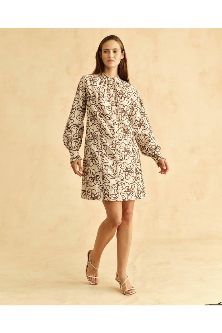 Ramona Embroidered Mini Dress, Alternate, color, Field Floral Embroidery