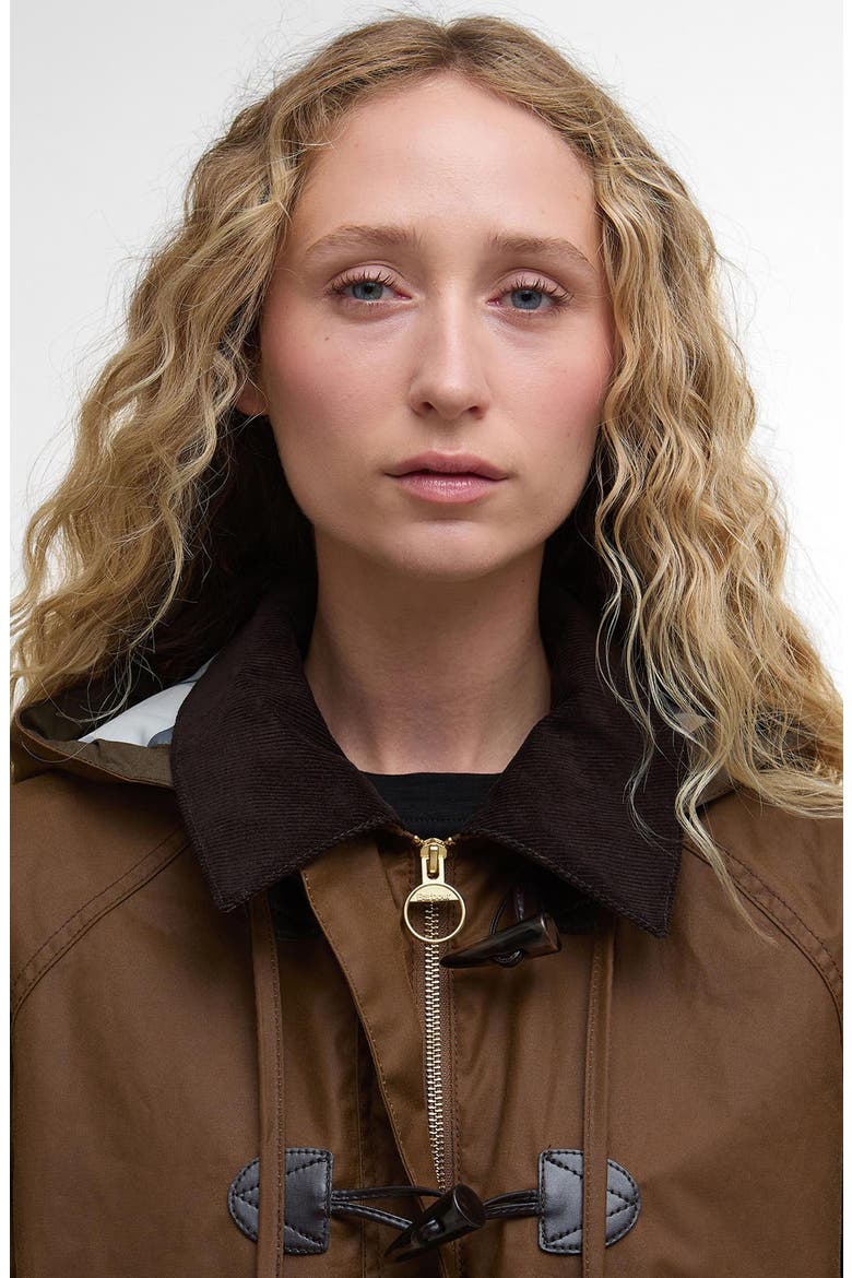 Myra Water Repellent Waxed Cotton Jacket, Alternate, color, BARK/HESSIAN TARTAN