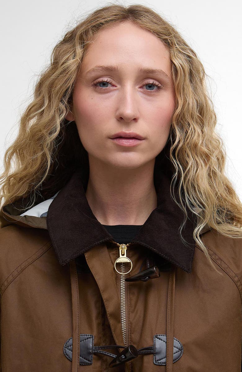 Barbour Myra Water Repellent Waxed Cotton Jacket, Alternate, color, Bark/ Hessian Tartan