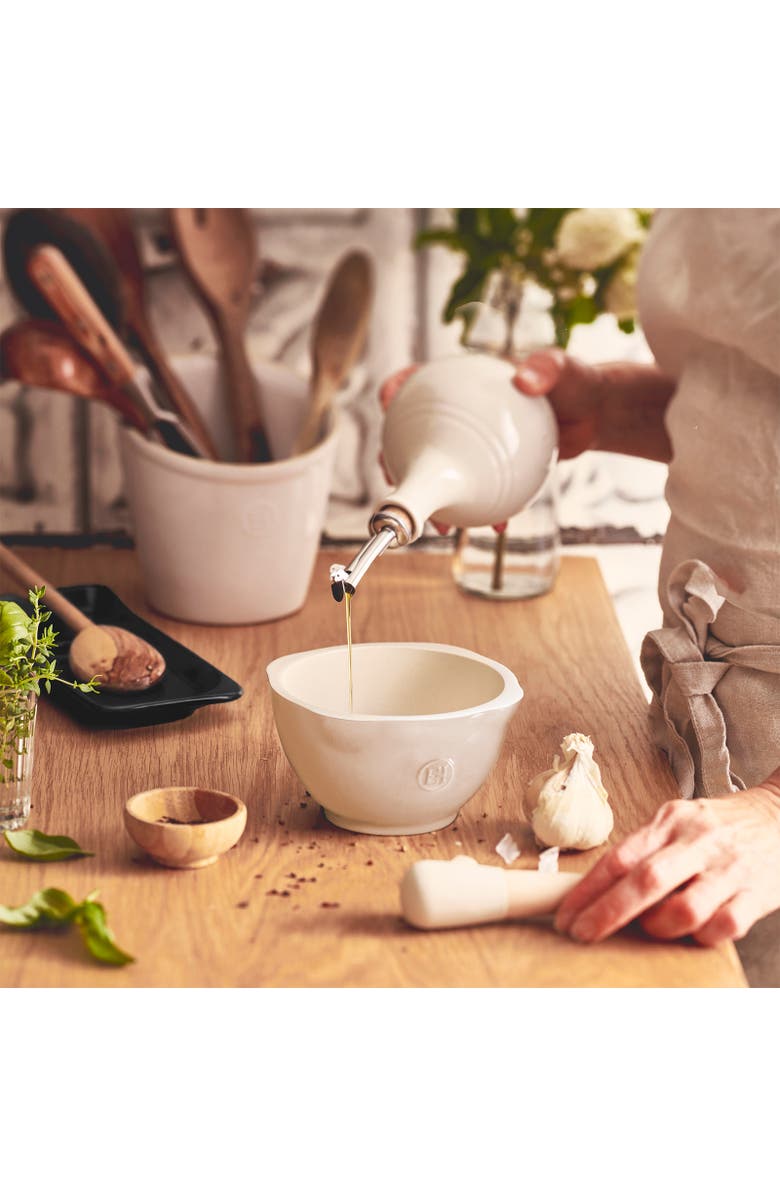 Emile Henry Made In France Mortar and Pestle, Alternate, color, Clay