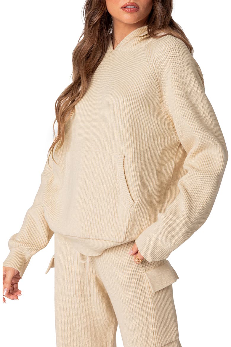 Wynter Oversize Hooded Sweater, Alternate, color, CREAM