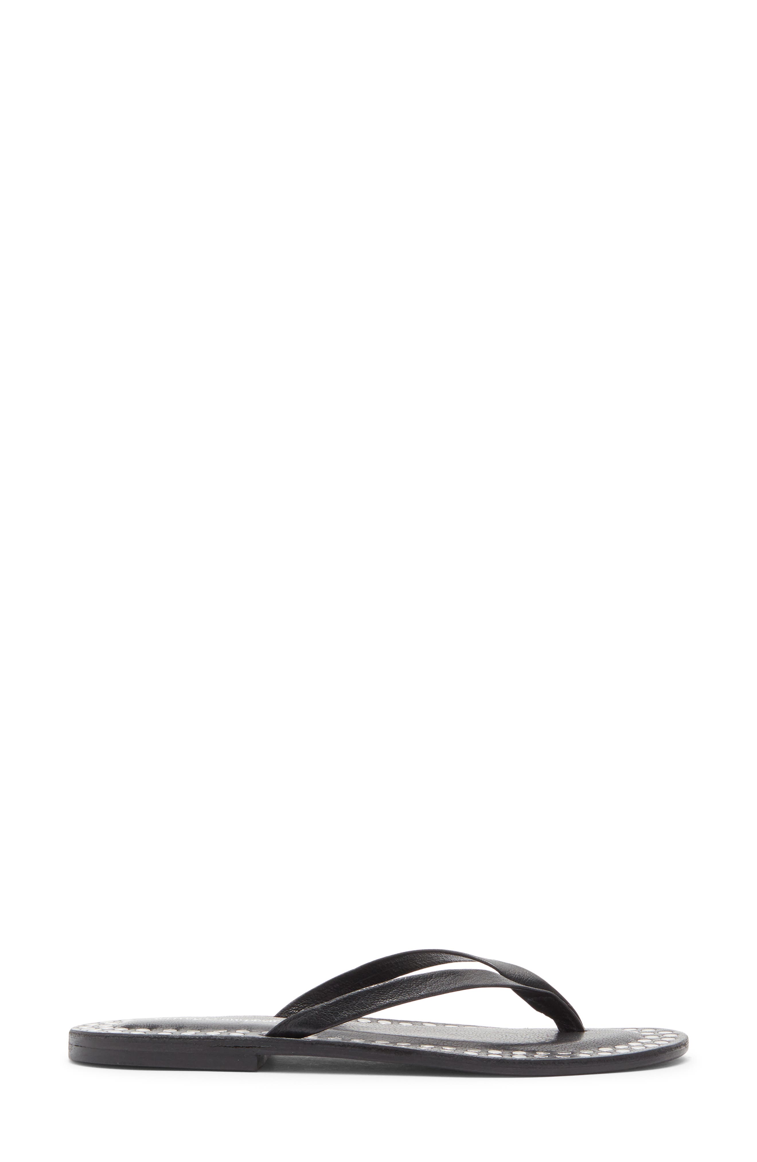Jeffrey Campbell Katrina Flip Flop, Alternate, color, Black Silver