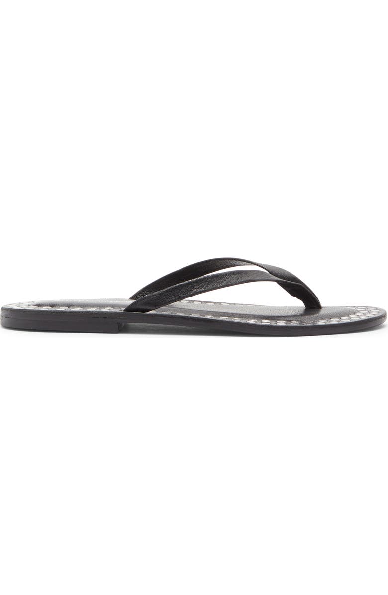 Jeffrey Campbell Katrina Flip Flop, Alternate, color, Black Silver