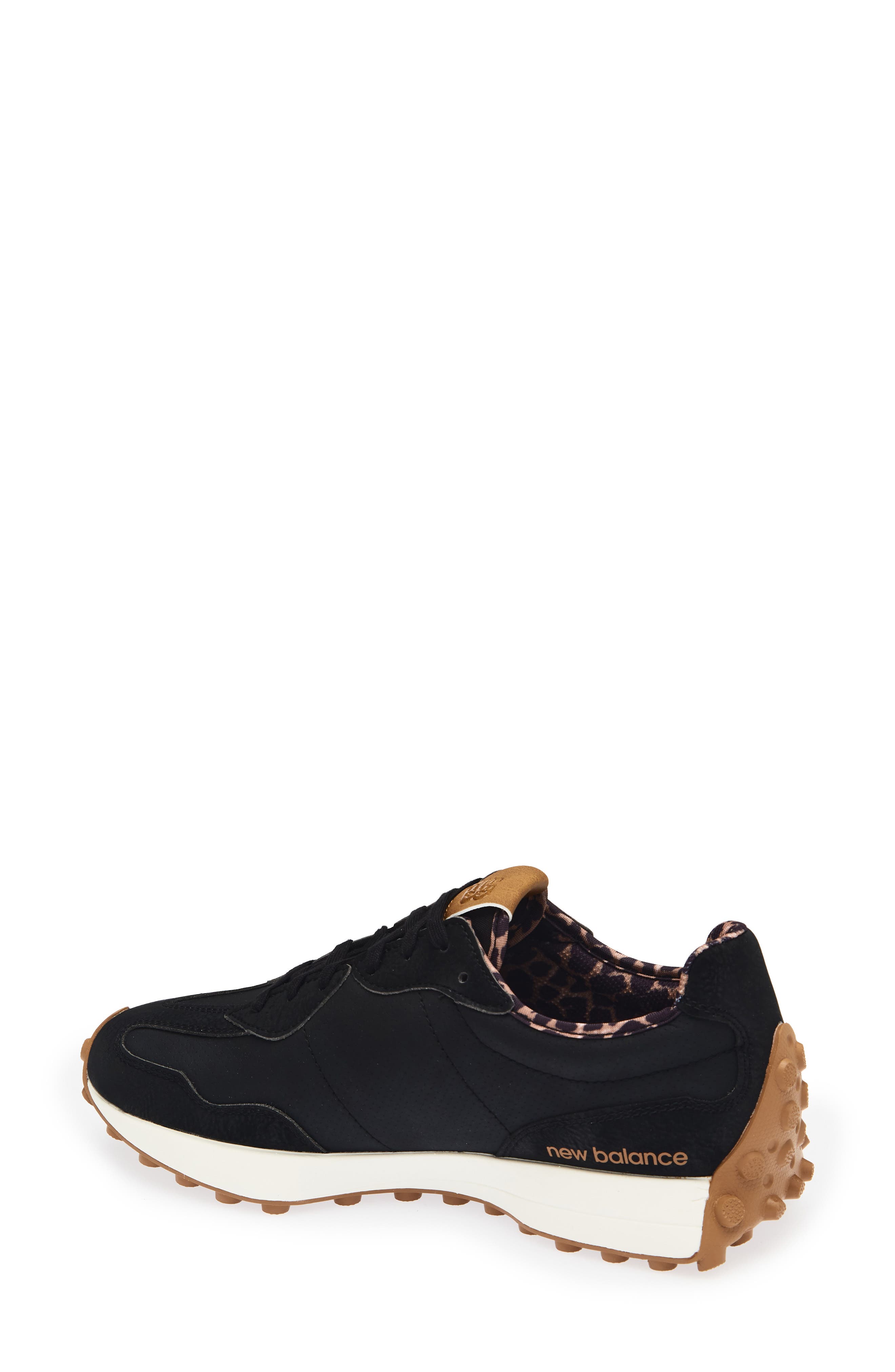 New Balance 327 Waterproof Spikeless Golf Shoe, Alternate, color, True Black