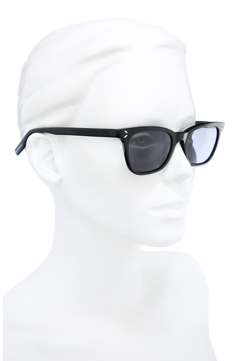 50mm Rectangular Sunglasses, Alternate, color, BLACK BLACK GREY