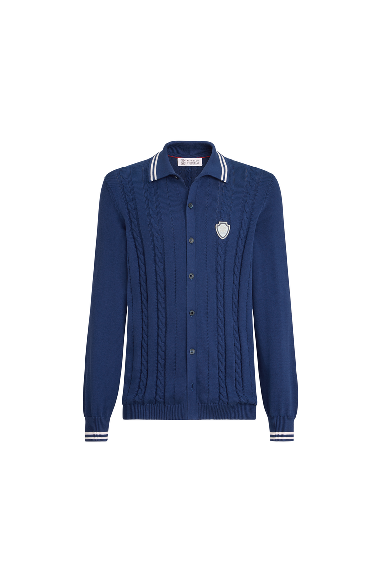 Brunello Cucinelli Knit shirt, Main, color, Avio Blue