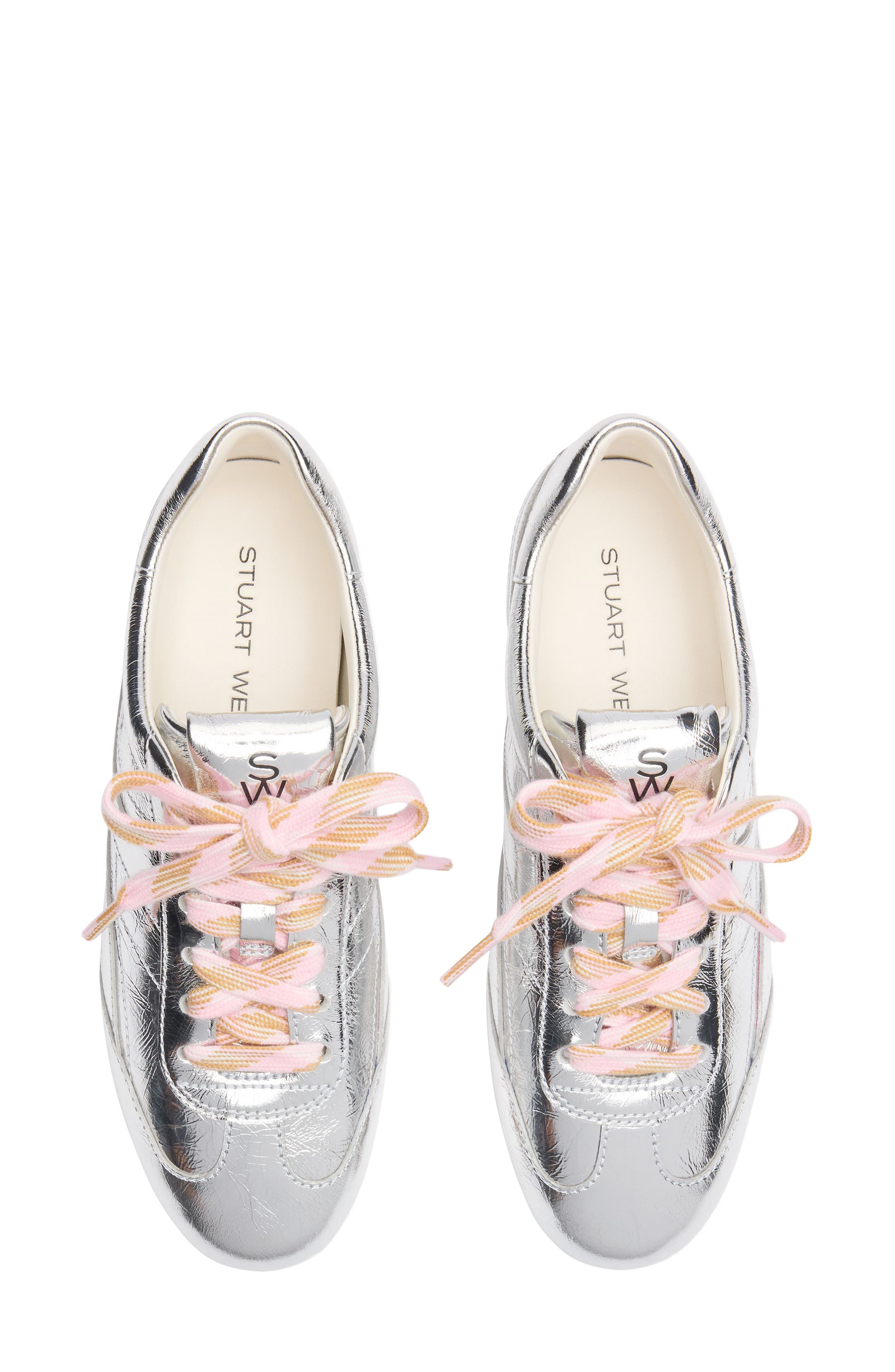 Vander Sneaker, Alternate, color, SILVER LAME