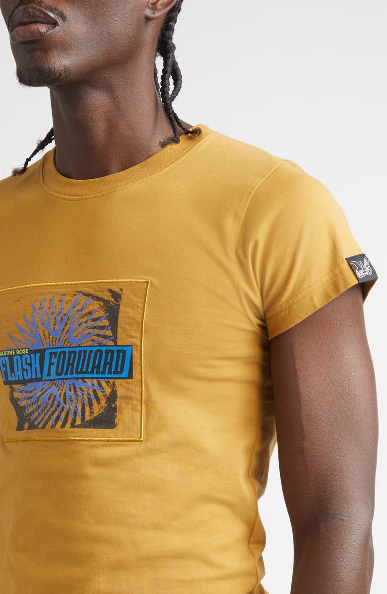 Martine Rose Shrunken Graphic T-Shirt, Alternate, color, Brown