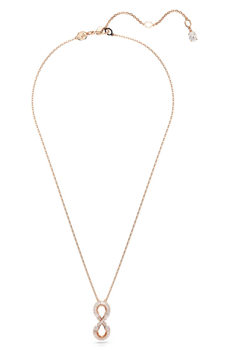 Swarovski Hyperbola Infinity Pendant Necklace, Alternate, color,