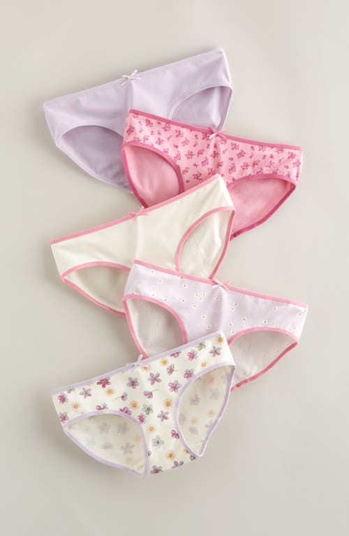 Nordstrom Kids' Assorted 5-pack Hipster Briefs In Multi