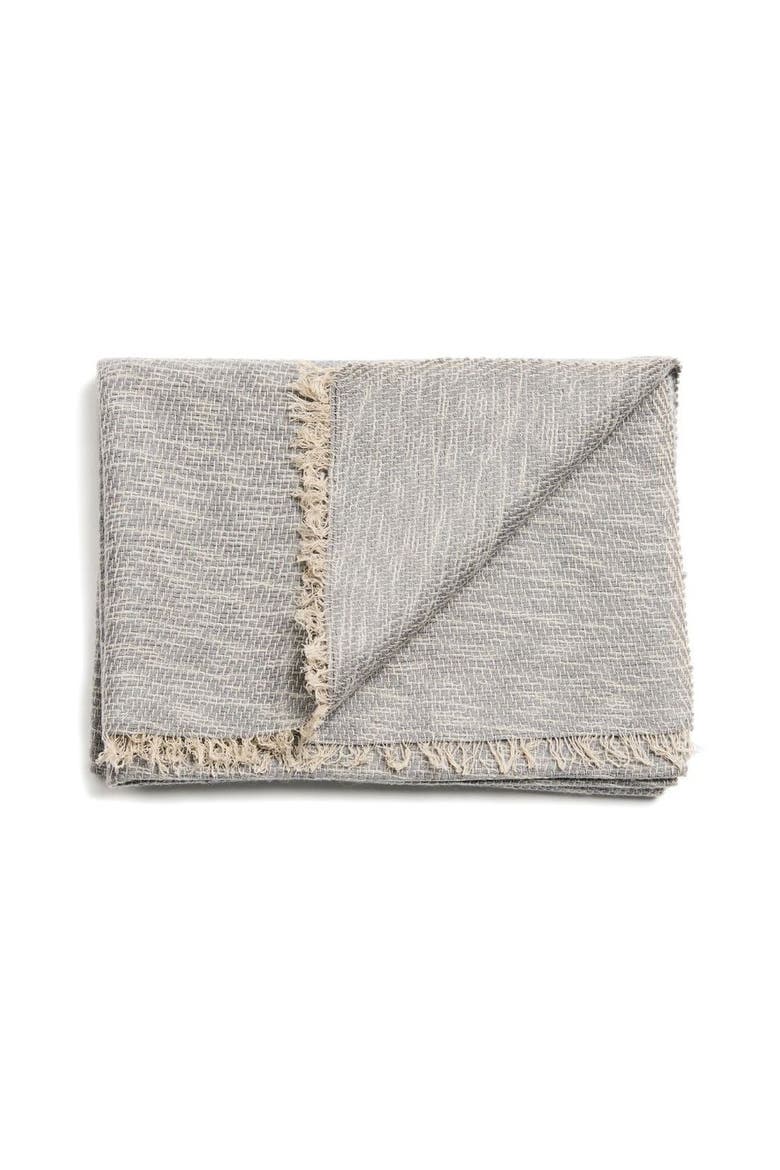 Forest Night Handwoven Neutral Cashmere Merino Scarf, Main, color, Forest