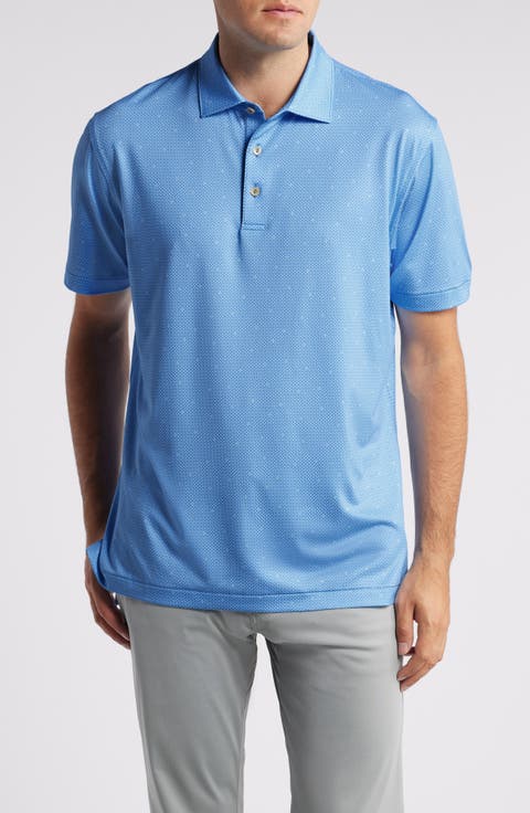 Crown Crafted North Star Geo Print Performance Polo