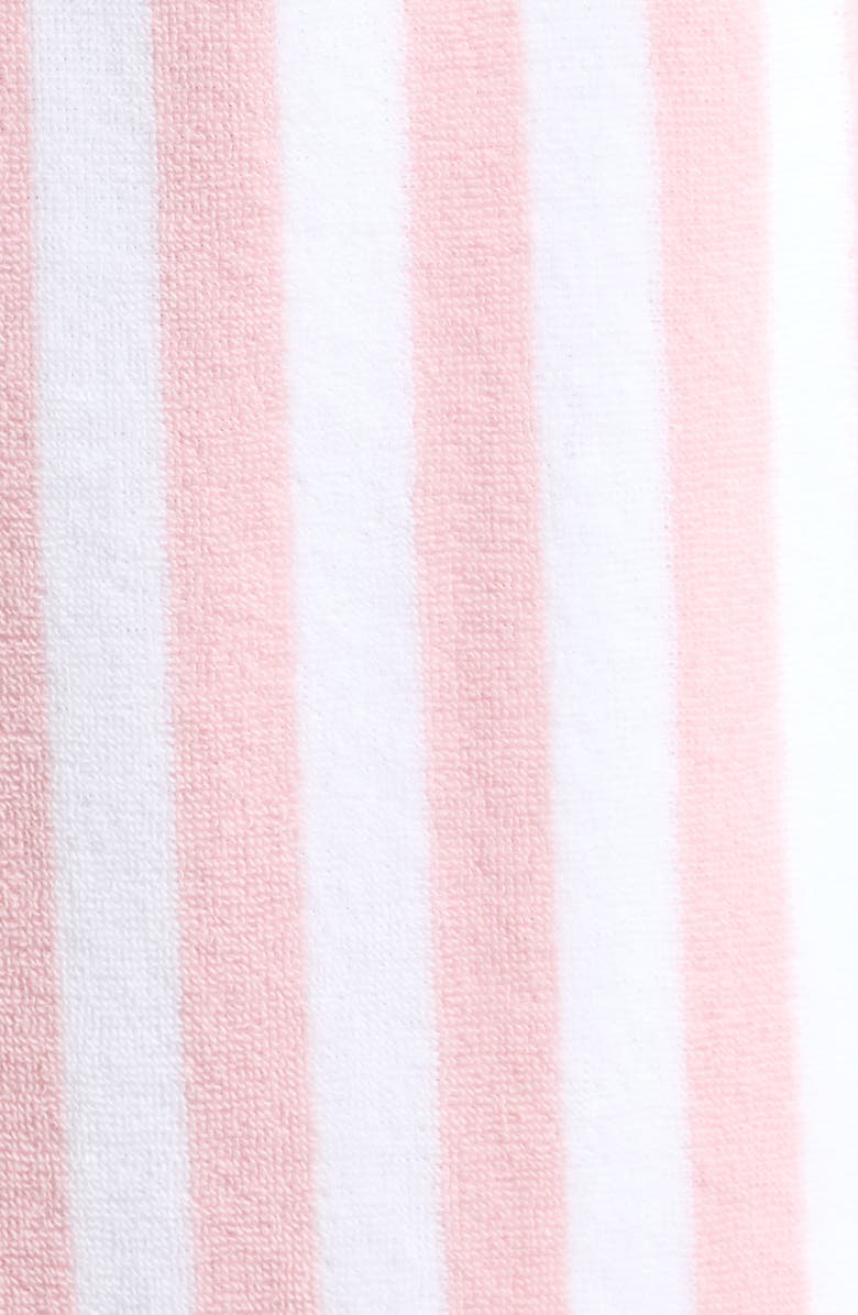 Nordstrom Stripe Hydrocotton Terry Robe, Alternate, color, Pink Peachskin- White Stripe