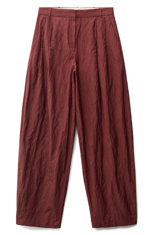 Shop Mango Pleated Wide Leg Pants