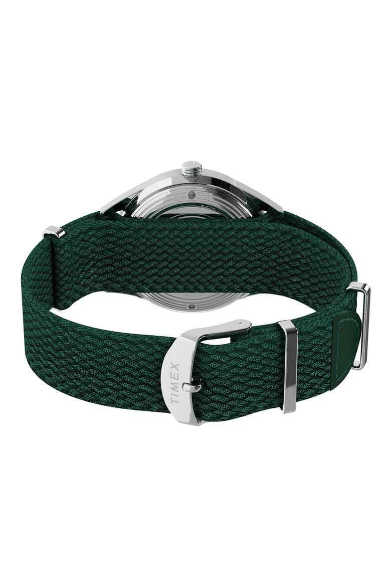 Marlin® Jet Automatic Fabric Strap Watch, 38mm, Alternate, color, GREEN