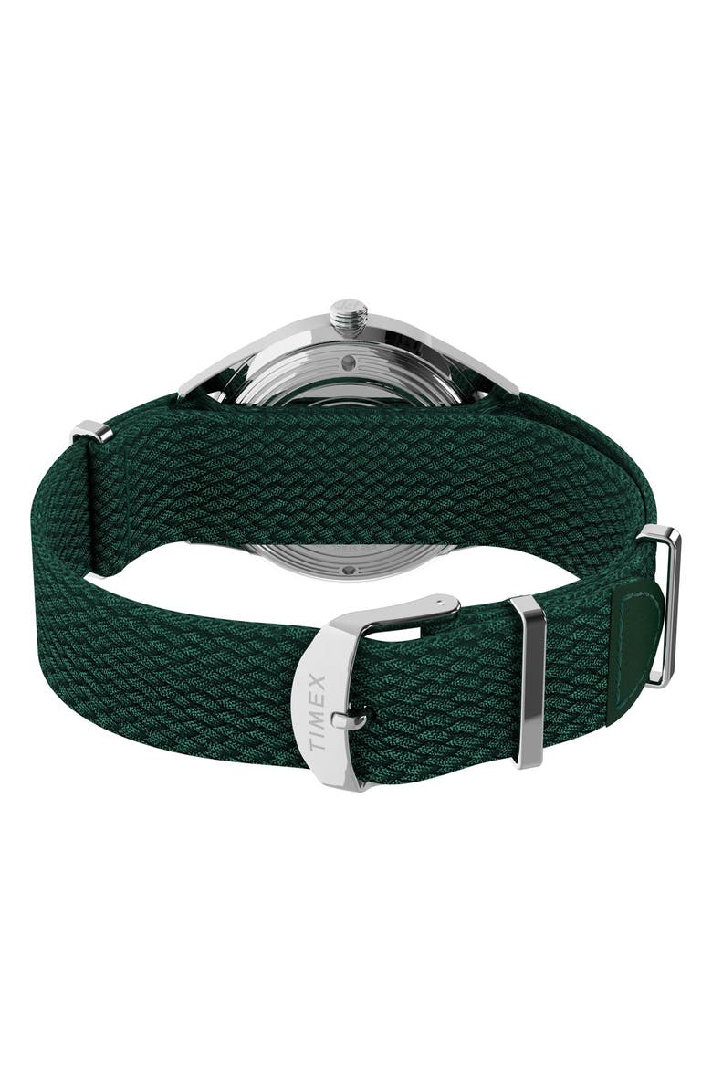 Timex<sup>®</sup> Marlin<sup>®</sup> Jet Automatic Fabric Strap Watch, 38mm, Alternate, color, Green
