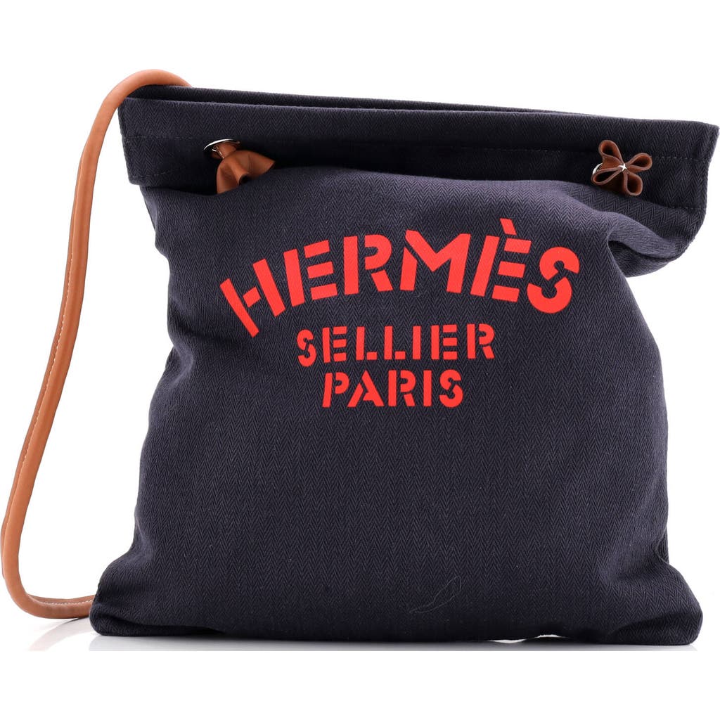Pre-owned Hermes Hermes Aline Bag Toile Mm In Blue