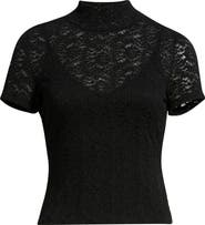 PAIGE June Stretch Lace T-Shirt