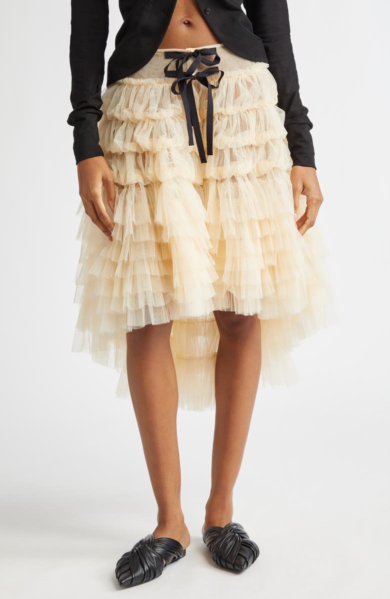 renaissance renaissance Waterfall Ruffle High/Low Skirt, Main, color,