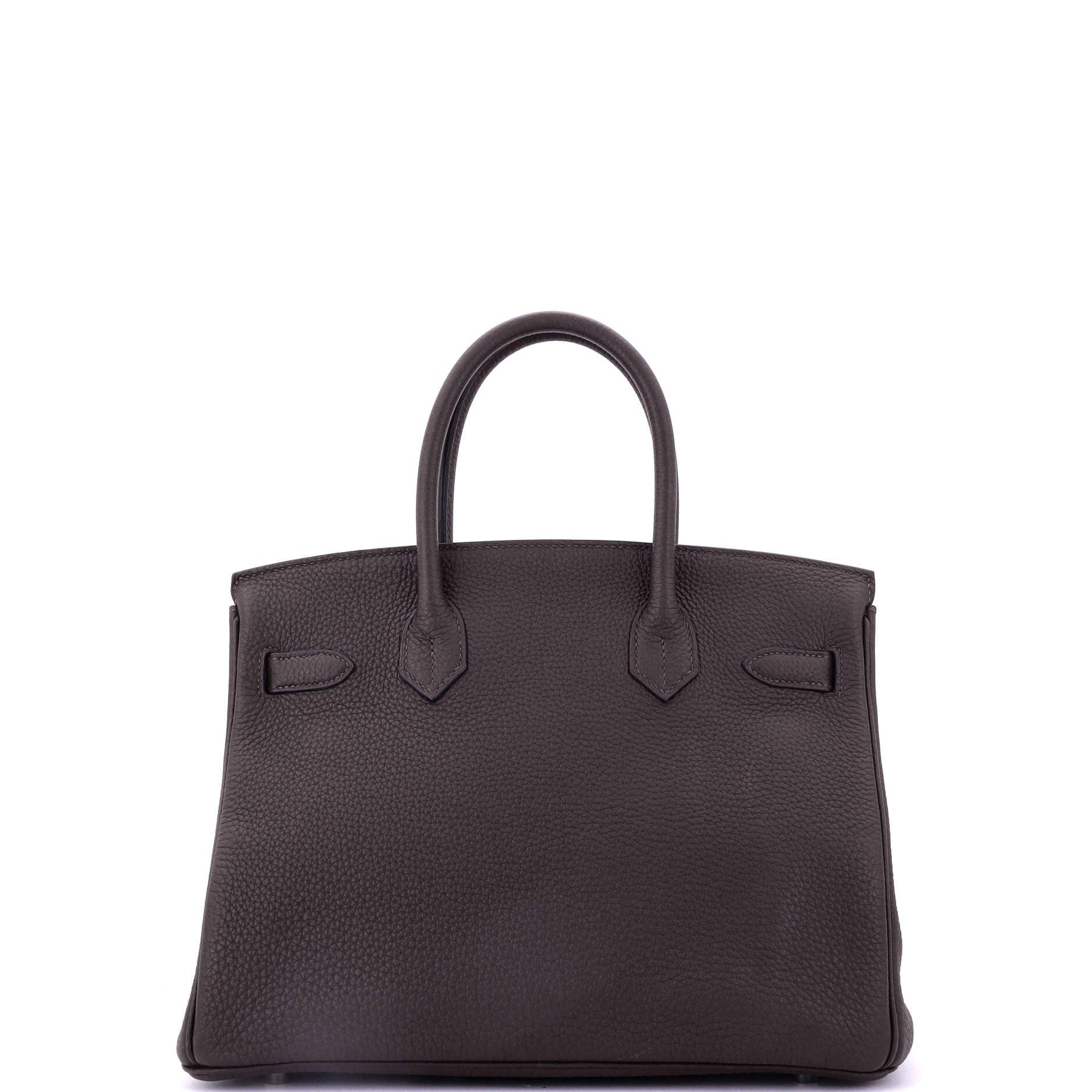 Pre-Owned Hermes Birkin Handbag Brown Togo with Palladium Hardware 30, Alternate, color, Macassar