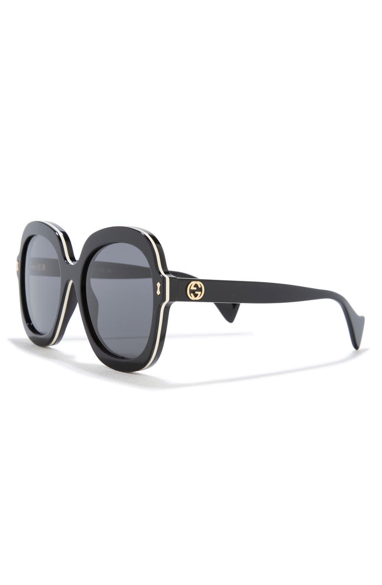 Gucci 57mm Round Sunglasses, Alternate, color,