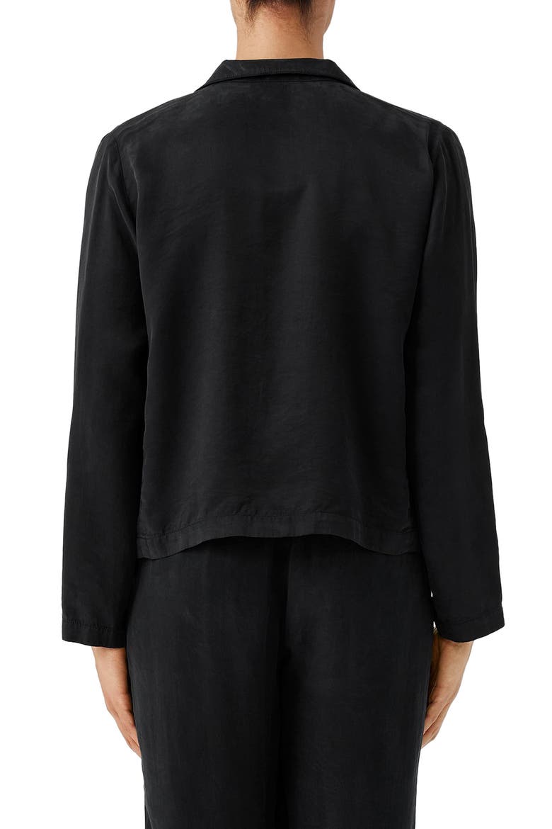 Open Front Jacket, Alternate, color, BLACK