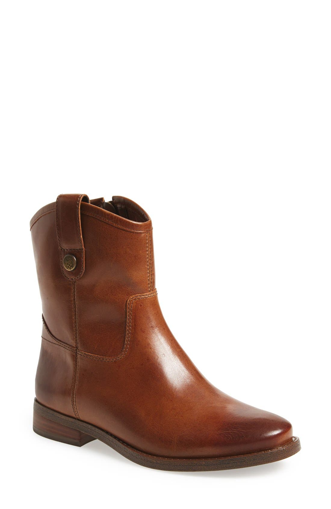 'Payatt' Short Riding Boot, Main, color, WARM COGNAC LEATHER
