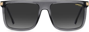 58mm Flat Top Rectangular Sunglasses
