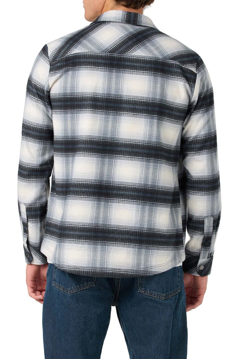 Glacier Plaid Snap-Up Overshirt, Alternate, color, TOFU