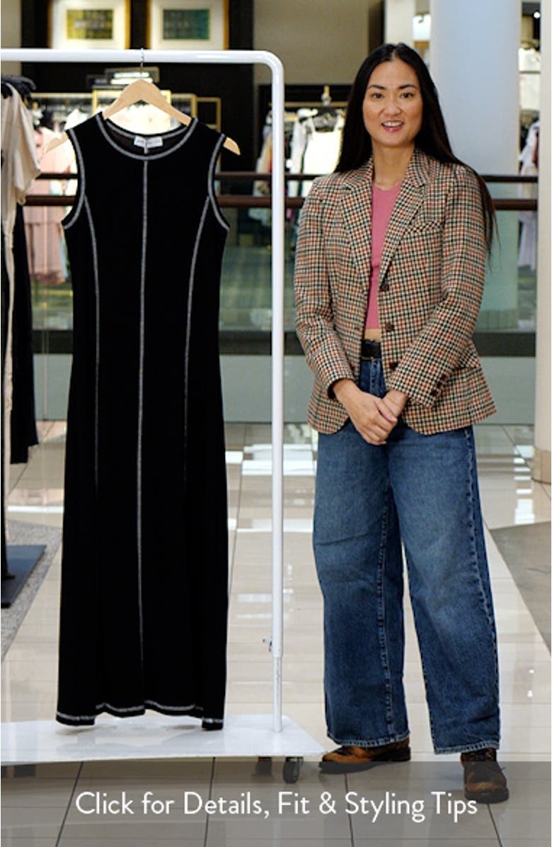 Kyrie Seamed Rib Midi Dress, sales video thumbnail