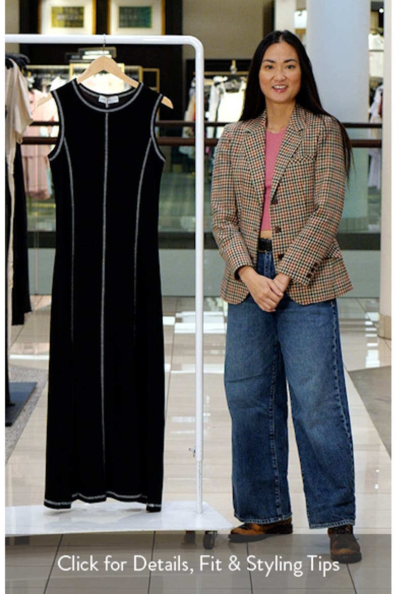 Kyrie Seamed Rib Midi Dress video