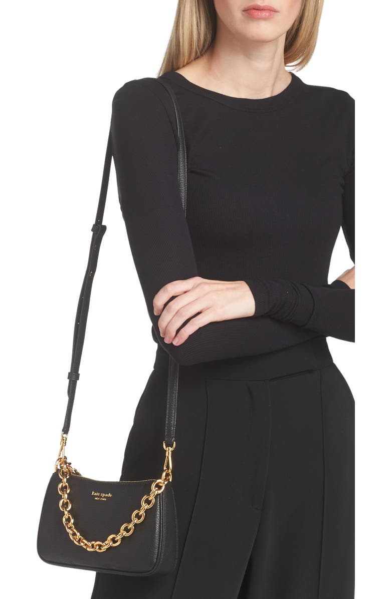 Kate Spade New York small jolie pebble leather crossbody bag, Alternate, color,