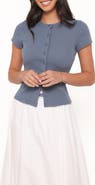 Petal & Pup Tylarah Short Sleeve Rib Cardigan