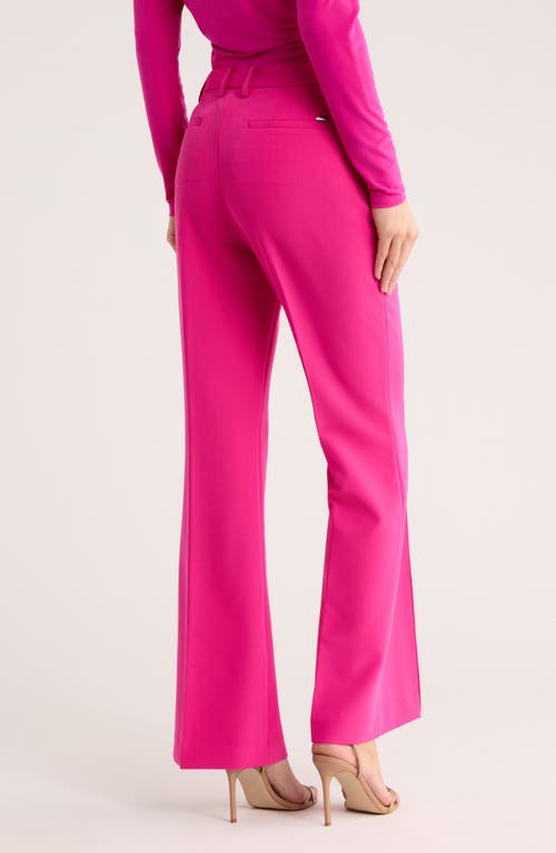 Dkny Pintuck Flare Pants In Brown