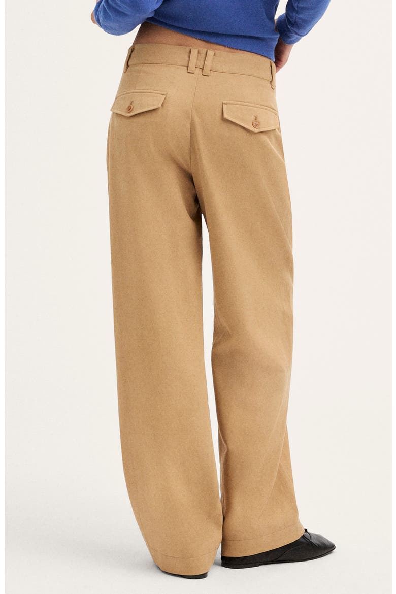 The Everyday Drapey Twill Trouser, Alternate, color, DESERT CAMEL