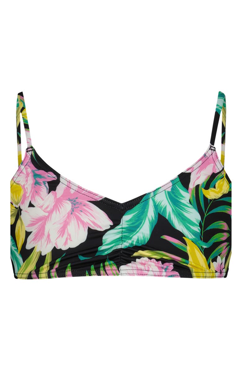 Billabong Kids' Shadow Tropics Floral Two-Piece Swimsuit, Alternate, color, Black Sands