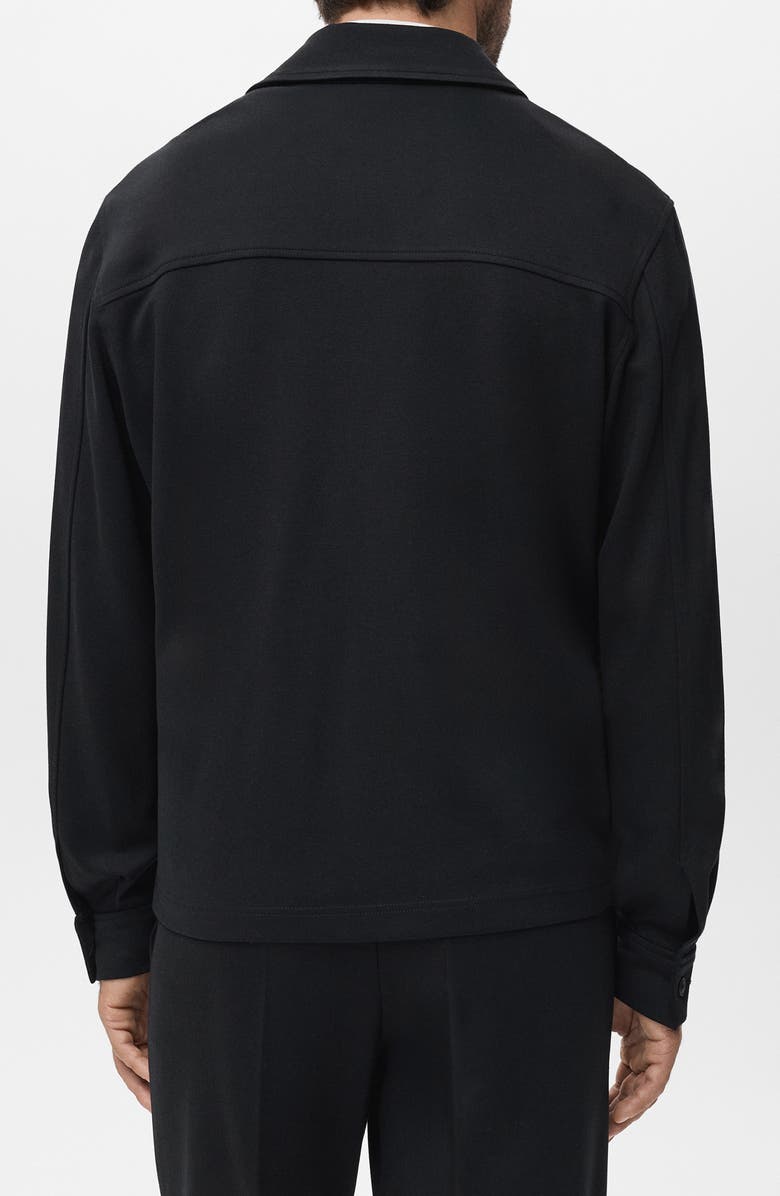 MANGO Zip-Up Sweatshirt, Alternate, color, Black