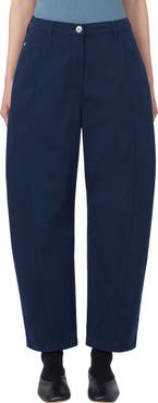 MM by Max Mara Etere Stretch Cotton Straight Leg Pants