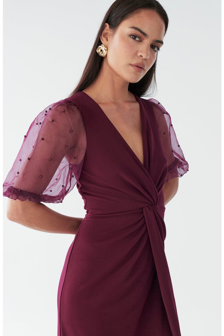 Chiara  Dress, Alternate, color, Burgundy