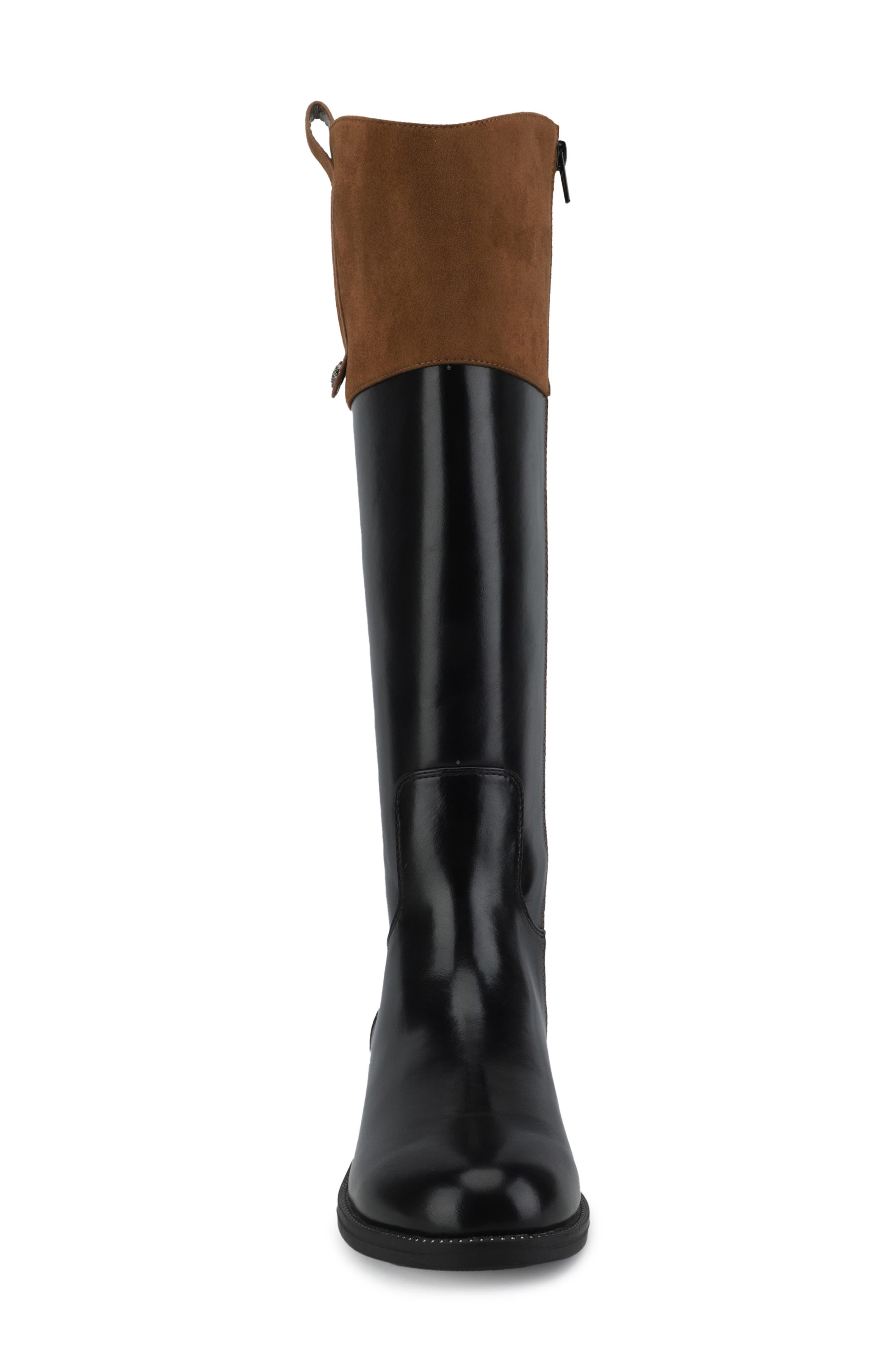 Vintage Havana Fog Knee High Leather Riding Boot (Women) | Nordstrom