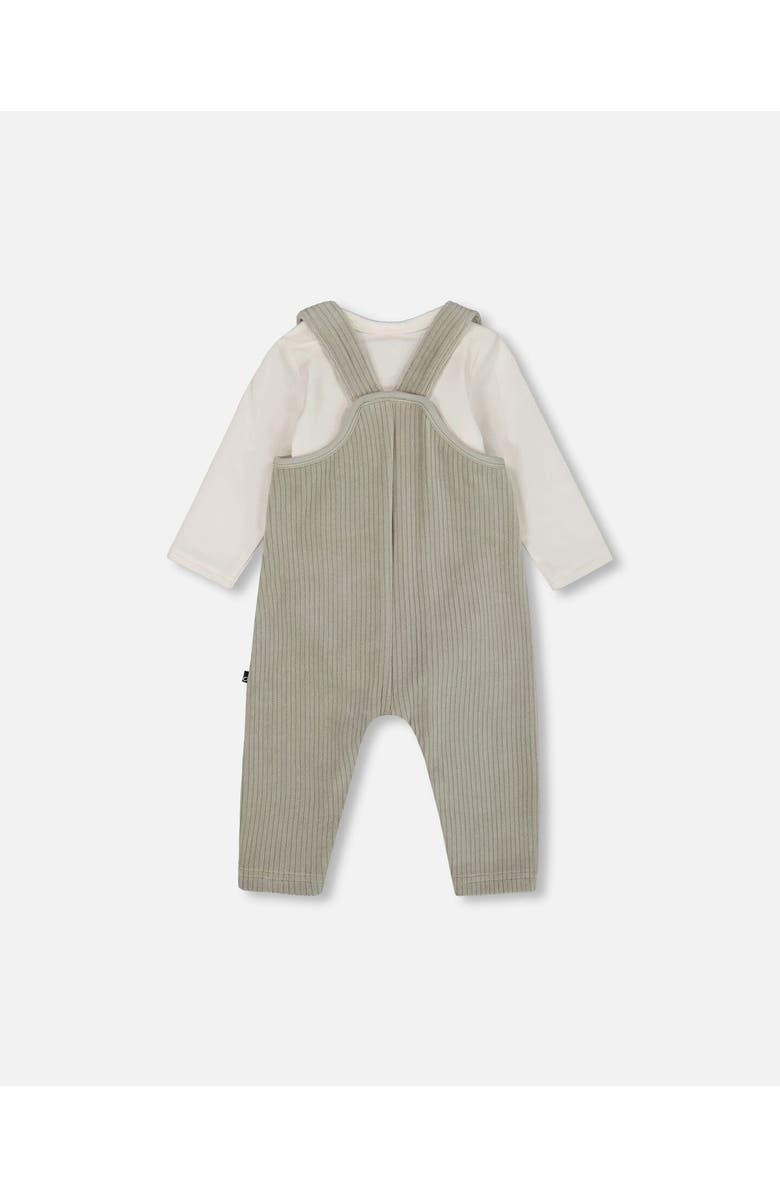 Deux par Deux Allover and Stretchy Corduroy Overalls Set, Alternate, color,