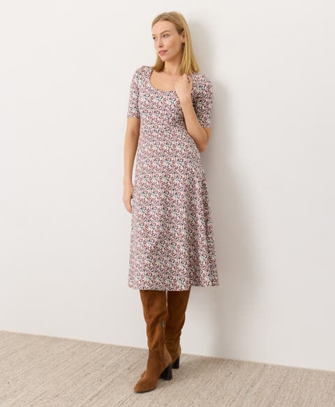 Fit & Flare Signature Scoop Dress Made With Organic Cotton