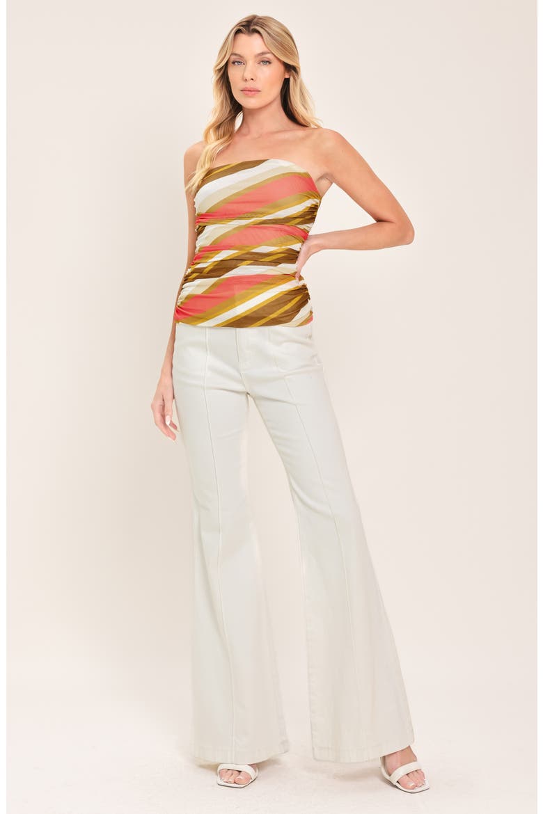 Mesh Tube Top, Alternate, color, BROWN CORAL