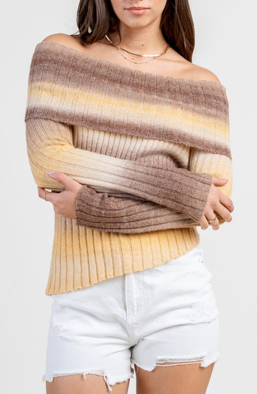 Beivy Off The Shoulder Sweater In Multi