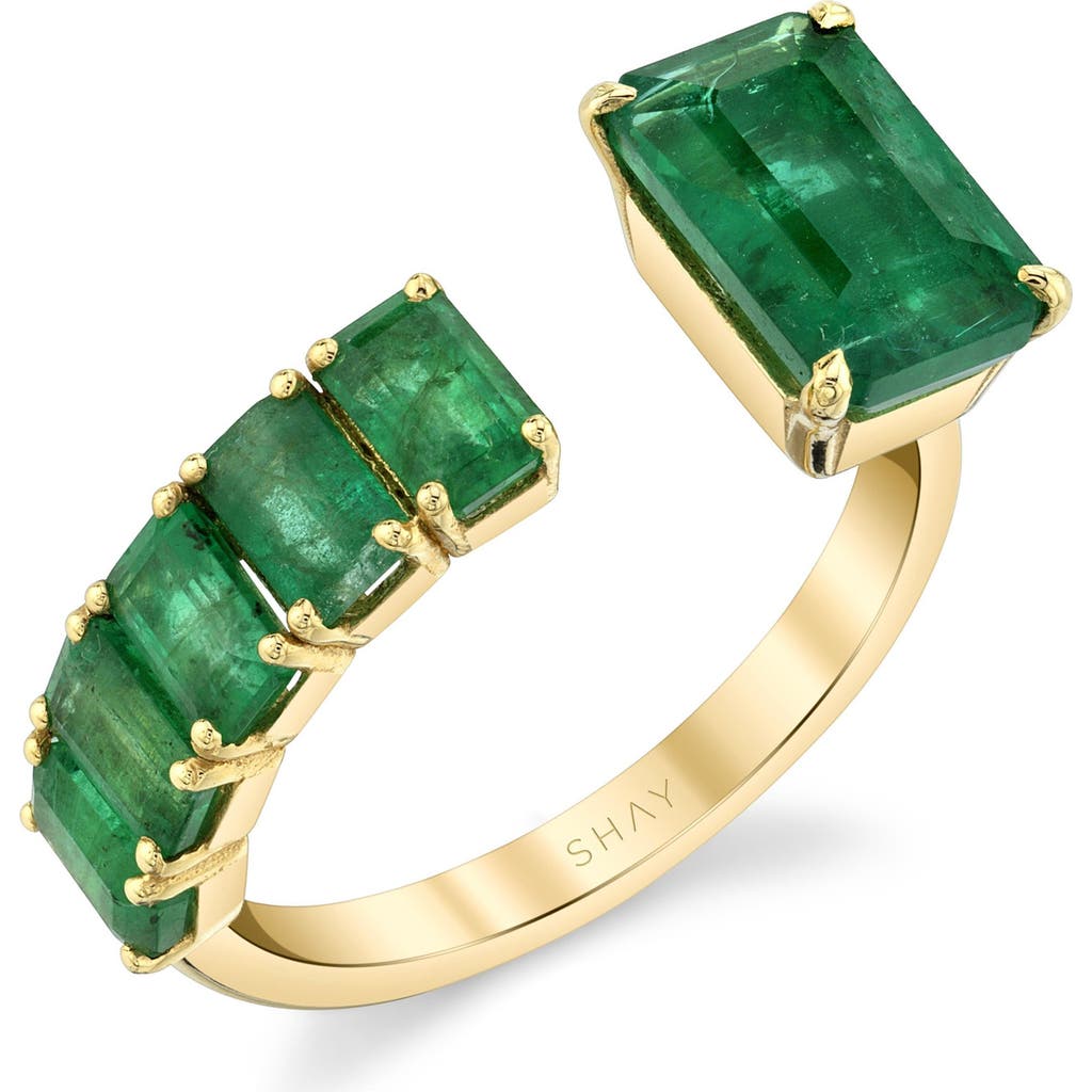SHAY Floating Emerald Ring in Green  product