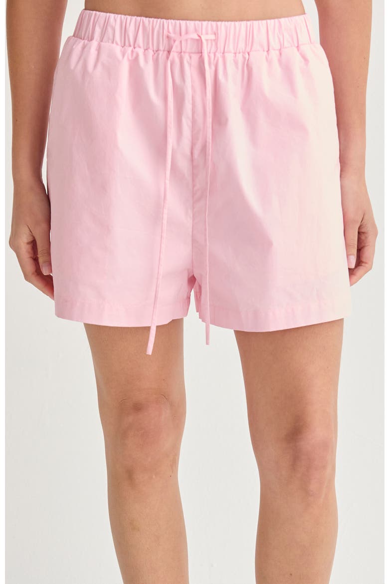 Oversized Poplin Shirt Two Piece Set, Alternate, color, Pink