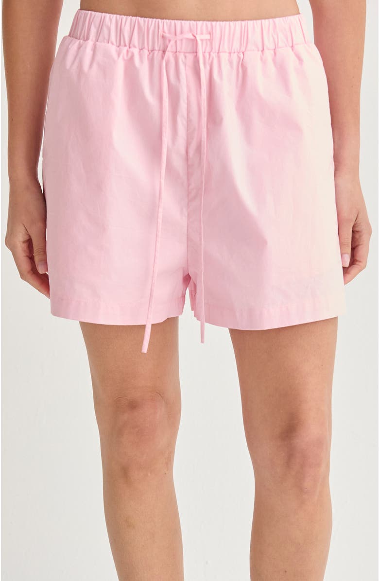 CRESCENT Oversized Poplin Shirt Two Piece Set, Alternate, color, Pink