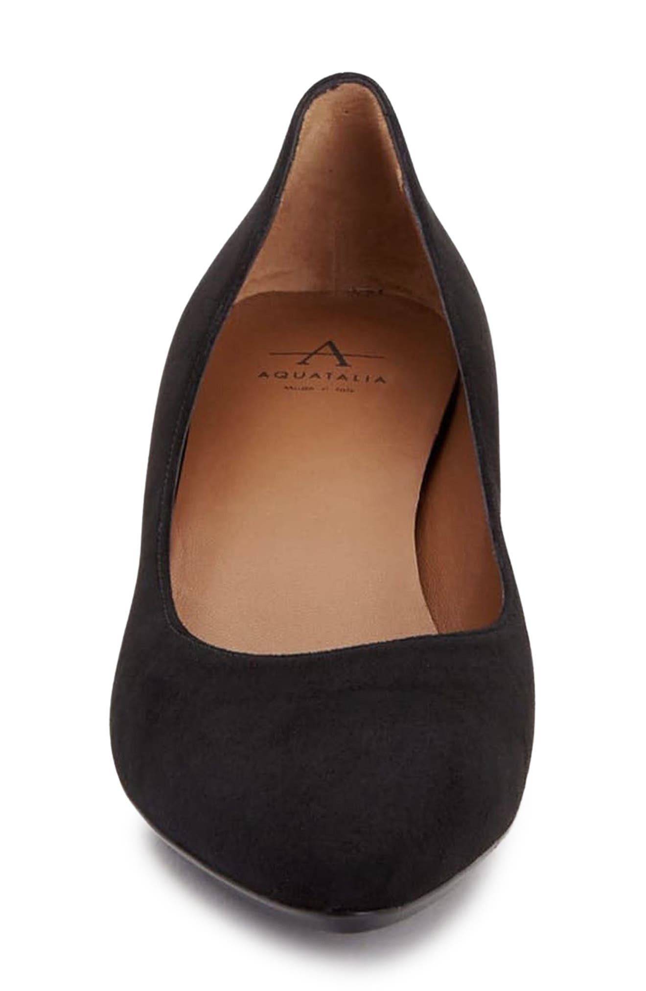 Aquatalia Pasha Weatherproof Pump, Alternate, color, Black Suede /Black