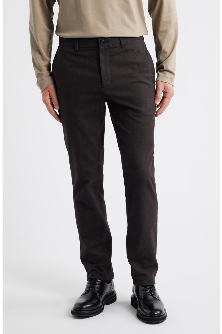 Zaine Slim Fit Flat Front Trousers, Main, color, BROWNWOOD MULTI - 2HW